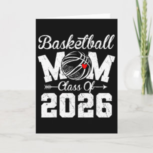 Funny Senior Sketll Mom Cl Of 2026 Graduation  Card