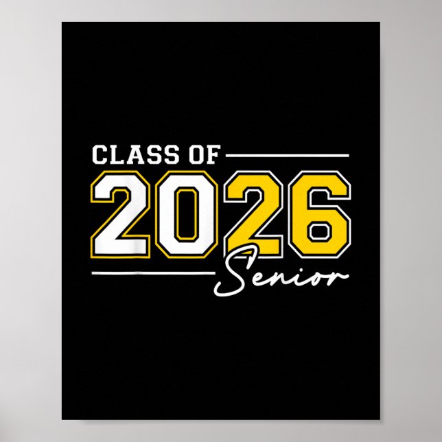 Funny Senior Year 2026 Graduation Class Of 2026 Se Poster (Front)