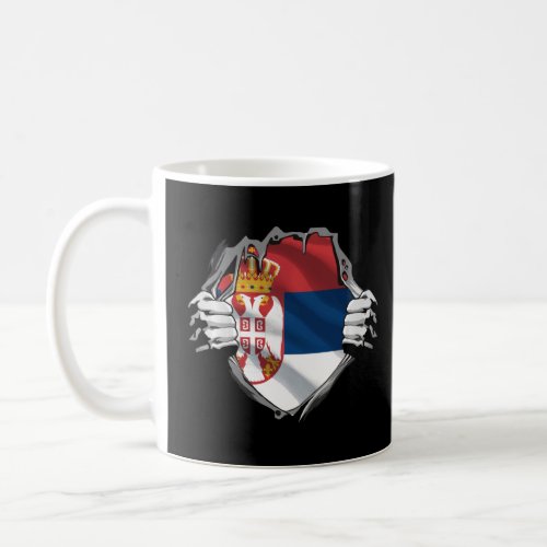 Funny Serbia Flag Country Europe Pullover Coffee Mug