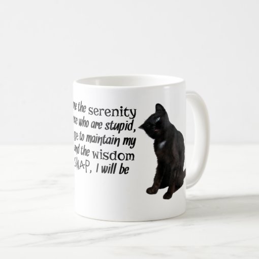 Funny Serenity Prayer With Cats Coffee Mug | Zazzle