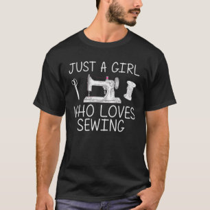 Funny Sewing For Girls Kid Quilter Seamstress Quil T-Shirt
