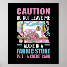 funny sewing lovers word art poster