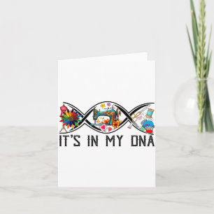 Funny Sewing Quilter Sewer Dna Quilting Hobby Craf Card