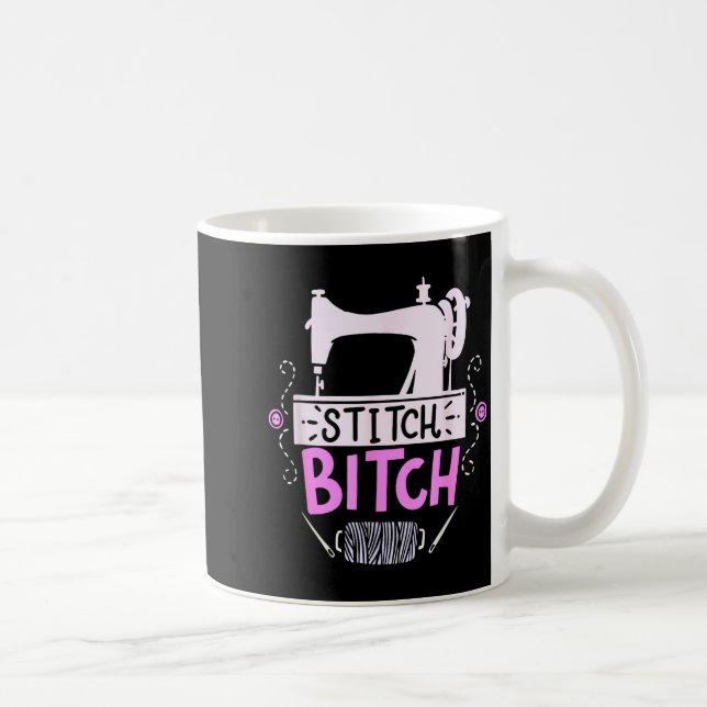 Funny Sewing Quilting Gift  Coffee Mug (Right)