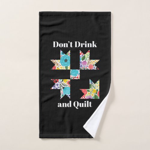Funny Sewing Quilting Lovers Hand Towel