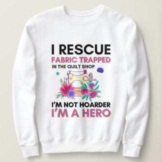 Funny Sewing Quote Vintage Floral Sewing Machine Sweatshirt