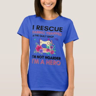 Funny Sewing Quote Vintage Floral Sewing Machine T-Shirt