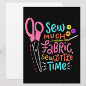 Funny Sewing - Sew Much Fabric (Front/Back)