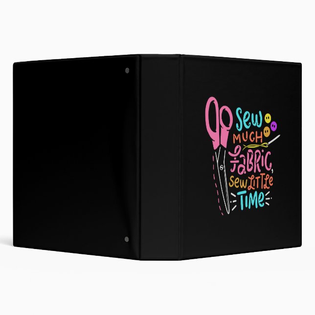 Funny Sewing - Sew Much Fabric 3 Ring Binder (Background)