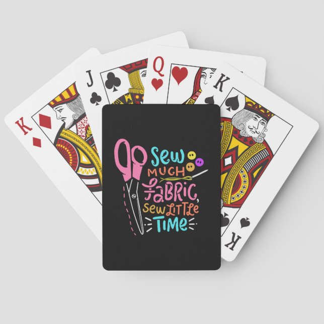 Funny Sewing - Sew Much Fabric Poker Cards (Back)