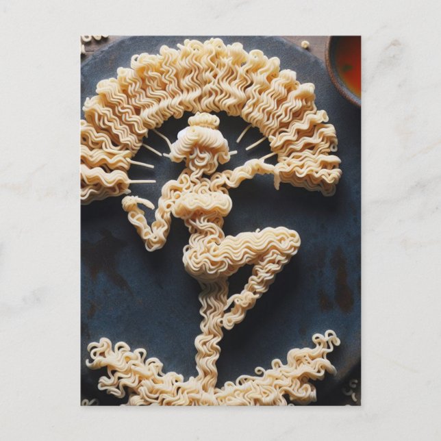 Funny Sexy Ramen Lady Postcard (Front)