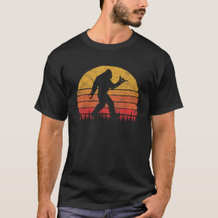 Funny Shaka Aloha Bigfoot Surfer Believe Dude Grap T-Shirt