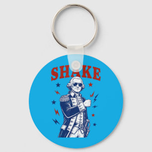 Funny Shake And Bake 4th Of July Couple Matching Keychain