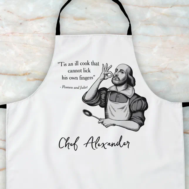 Shakespeare Chef’s Kiss Personalised Apron