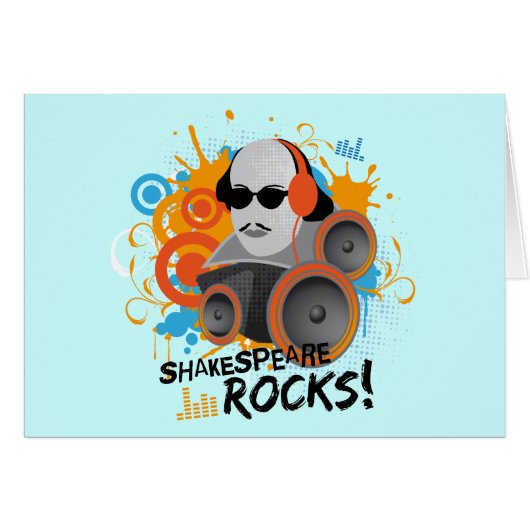 Funny Shakespeare Slogan Gift "Shakespeare Rocks" (Front Horizontal)