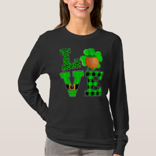 Funny Shamrock Green Plaid Love Onion St. Patrick' T-Shirt