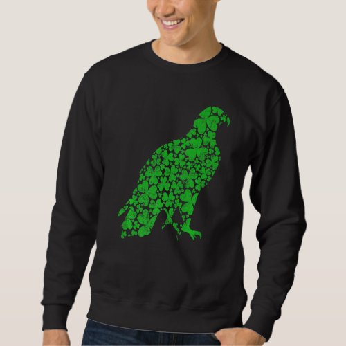 Funny Shamrock Leaf Bald Eagle Bird St Patricks D Sweatshirt