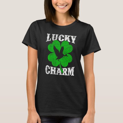 Funny Shamrock Leaf Lucky Charm Condor Bird St Pat T_Shirt