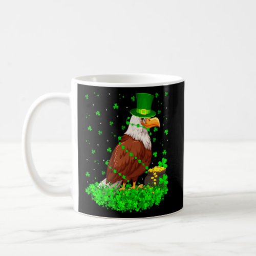 Funny Shamrock Leprechaun Hat Eagle Bird St Patric Coffee Mug