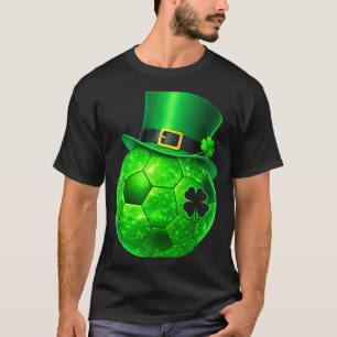 Funny Shamrock Leprechaun Soccer St Patricks Men B T-Shirt