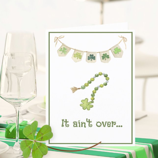Funny Shamrock Necklace St Paddy’s Day Announcement (Creator Uploaded)