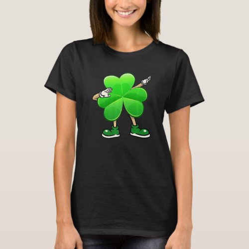 Funny Shamrock Wear Sunglasses Dab Dancer St Patri T_Shirt