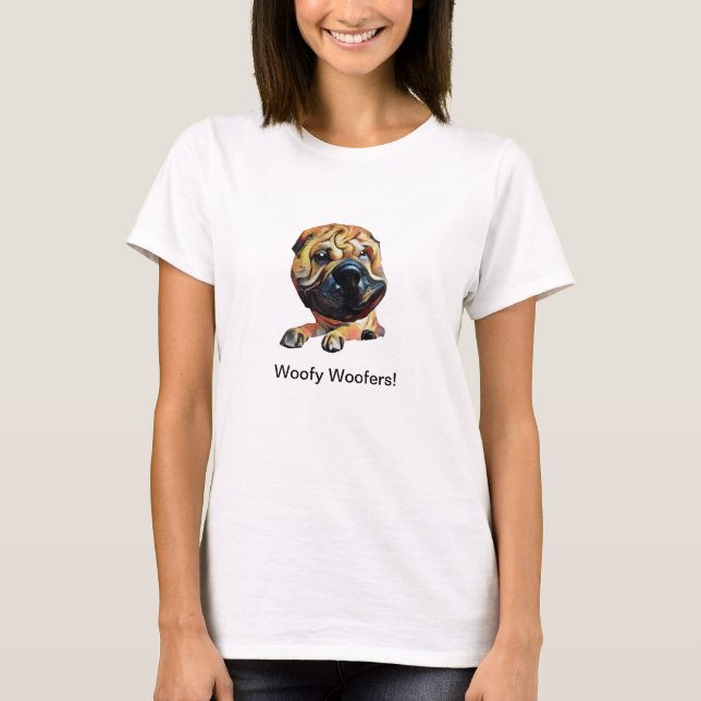 Funny Shar Pei Dog Women's T-Shirt (Front)