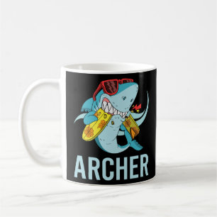 Funny Shark - Archer Name Coffee Mug