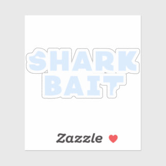 Funny Shark Bait Bite Mark Sticker