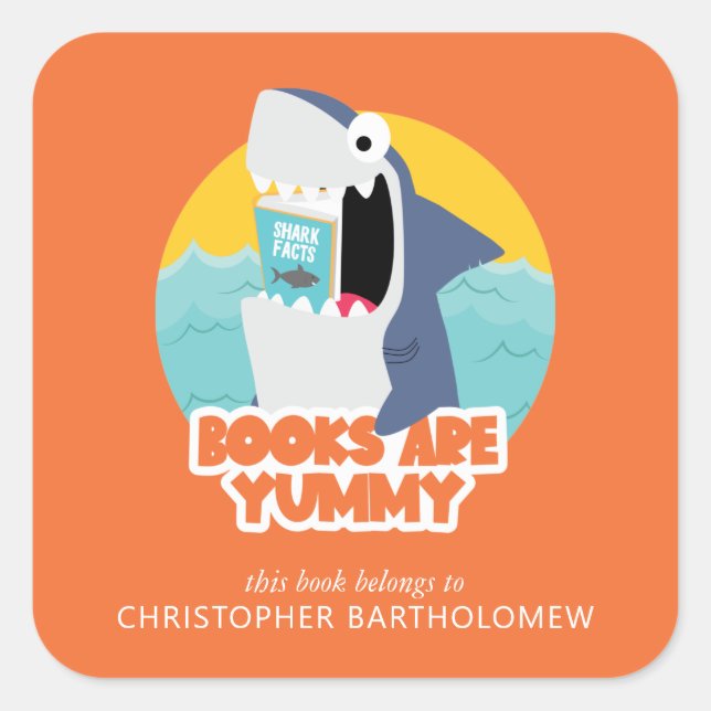 Funny Shark Bookplate (Front)