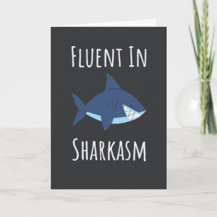 Funny Shark Cards Humor Humorous Ocean Water