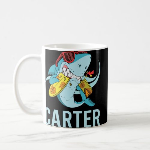 Funny Shark _ Carter Name  Coffee Mug