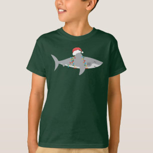 Funny Shark Christmas Tee Shirt