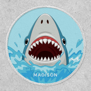 Funny Shark custom name Patch