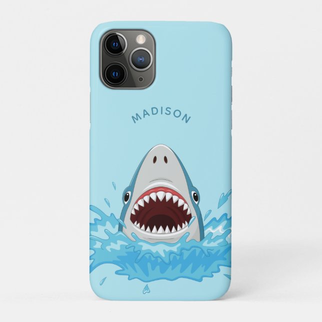 Funny Shark custom name phone cases (Back)