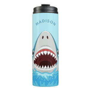 Funny Shark custom name phone tumbler