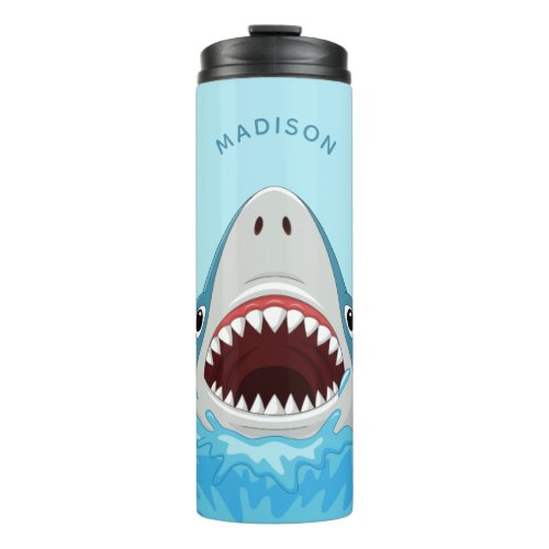 Funny Shark custom name phone tumbler