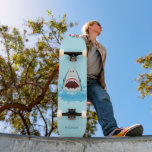 Funny Shark custom name Skateboard<br><div class="desc">See my store for more sea creatures items.</div>