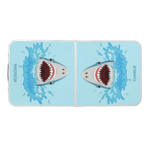 Funny Shark custom names Beer Pong Table