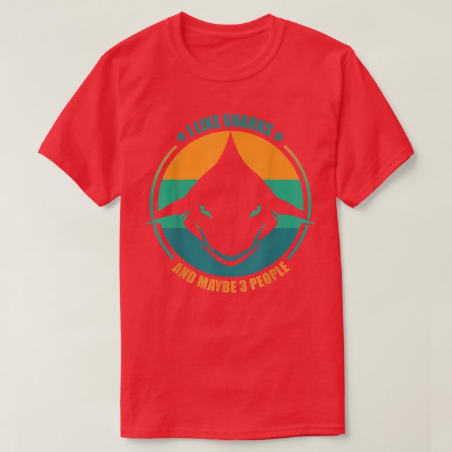 Funny Shark Design For Men Women Animal Shark Stuf T-Shirt (Design Front)