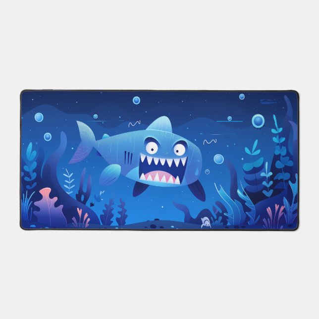 Funny Shark Desk Mat (Front)