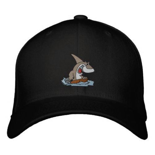 Funny Shark Embroidered Cap