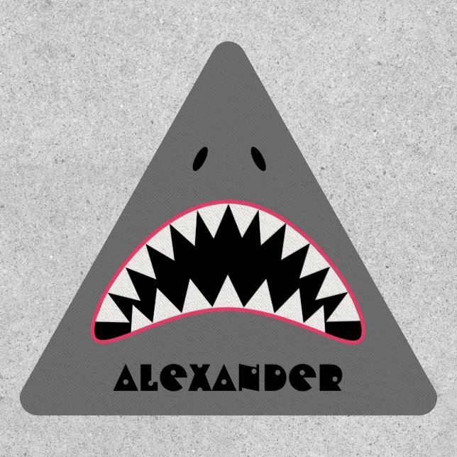 Funny Shark Face Patch (Front)