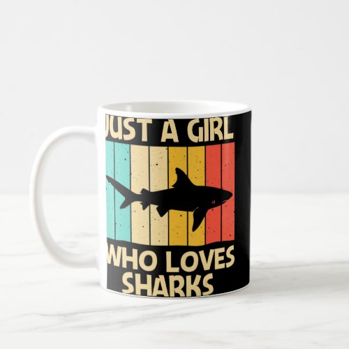 Funny Shark For Girls Kid Hammerhead Tiger Sharks  Coffee Mug