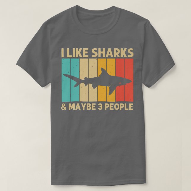 Funny Shark For Men Women Hammerhead Tiger Sharks  T-Shirt (Design Front)