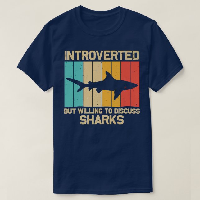 Funny Shark For Men Women Hammerhead Tiger Sharks  T-Shirt (Design Front)