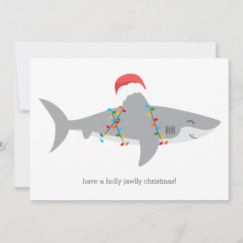 Funny Shark Holiday Card