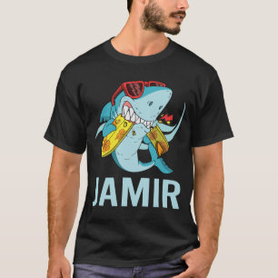 Funny Shark - Jamir Name T-Shirt