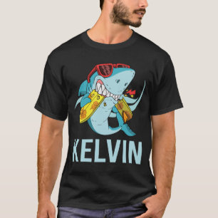 Funny Shark - Kelvin Name T-Shirt