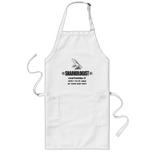 Funny Shark Long Apron